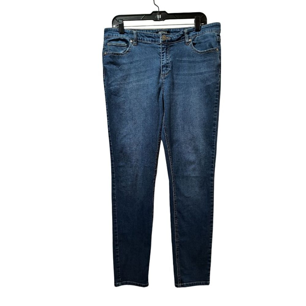 Buffalo David Bitton Francesca Mid Rise Skinny Stretch Jeans 12/32 Blue 33x30
